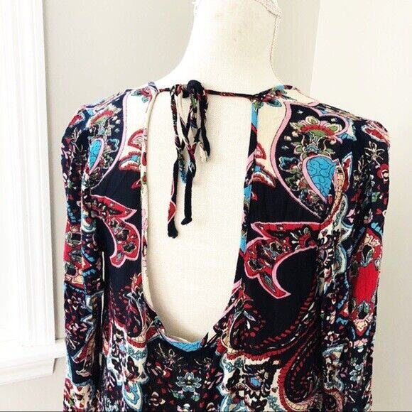 Altar’d State Boho Long Sleeve Floral Dress Size Medium - Picture 4 of 7